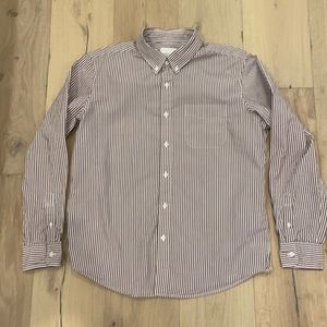 American Eagle Striped Dress Shirt Size Large